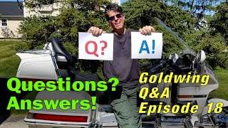 Goldwing QampA Episode 18 Scratched Shocks Gas Smell Wont Start Best Oil [upl. by Oravla]