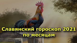 Славянский гороскоп 2021 по месяцам Прогнозы на год Кричащего Петуха [upl. by Gillan]