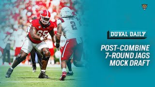 Jaguars PostCombine 7Round Mock Draft [upl. by Agn]