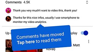 YouTube Comments Moved Move it Back 😡 [upl. by Ivanah]