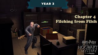 Harry Potter Hogwarts mystery Year 3 Chapter 4  Filching from Filch [upl. by Nerral]