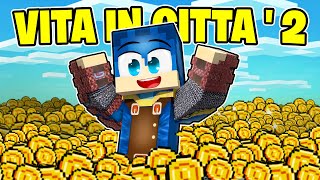 NUOVO RECORD DI MONETE DORO NELLA VITA IN CITTÀ 2  MINECRAFT S2 Ep24 [upl. by Harper]