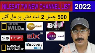 Nilesat 7W Latest Channel List Update Today  7w Nilesat [upl. by Lynnette]