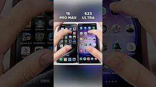 iPhone 15 Pro Max vs Galaxy S23 Ultra ⚡ Speed Showdown shorts [upl. by Hagile]