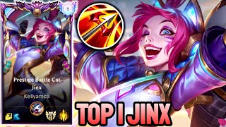 WILD RIFT JINX  TOP 1 JINX GAMEPLAY  EX SOVEREIGN RANKED [upl. by Odlanar729]