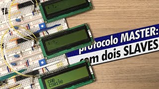 PROTOCOLO SERIAL PARA MICROCONTROLADORES COMUNICANDO COM 2 SLAVES [upl. by Nnyleuqaj446]