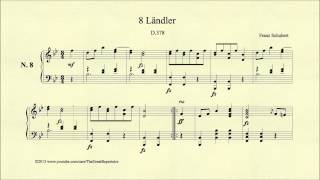 Schubert 8 Ländler D 378 No 8 [upl. by Hendrix592]