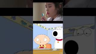 IU  Stewie Reacts To Toothbrush Scene [upl. by Lalaj]