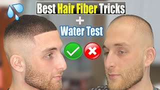 7 Easy Tricks to make Hair Fibers look NATURAL  Water Test [upl. by Noyek510]