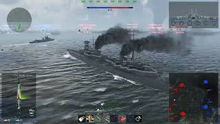 War Thunder Maxim Gorky Very good guns even for long distance shooting Naval Arcade [upl. by Huttan]