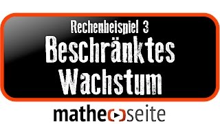 Beschränktes Wachstum berechnen Beispiel 3  A3005 [upl. by Fisken]