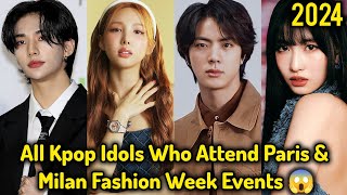 Kpop idol who Attend Paris amp Milan Fashion Week Events 😱🔥 [upl. by Fortunia464]