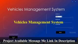 Transport and vehicle Management System with source code and database [upl. by Stirling]