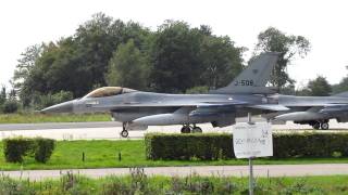 Volkel 310811 4x F16 313 sq Departure [upl. by Artenehs]