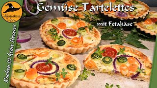 Gemüse Tarteletts mit Fetakäse [upl. by Netsirhk875]