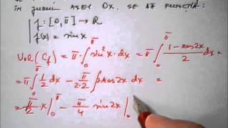 Integrala definita  Calculul volumelor de rotatie [upl. by Anivlek]