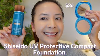 Shiseido UV Protective Compact Foundation SPF 37 amp Colorescience Flex Sunscreen  Tiana Le [upl. by Aeuhsoj]