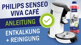 Philips Senseo Viva Cafe entkalken und reinigen  Anleitung [upl. by Gearalt]