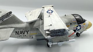 US Navy Lockheed S3 Viking quotHooverquot Italeri 148 Model Build [upl. by Erdnaid284]