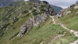 Z Hali Gąsienicowej przez Przełęcz Liliowe Kasprowy Wierch Suche Czuby TATRY sierpień 2018 [upl. by Treborsemaj]