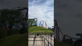 Maxx Force launch at Six Flags Great America [upl. by Ayik67]