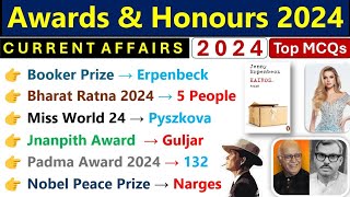 Awards amp Honours 2024 Current Affairs  Sports amp Film Awards Current Affairs 2024  पुरुष्कार 2024 [upl. by Wilsey]