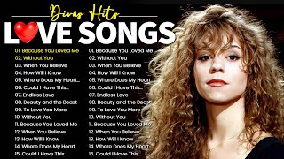 Mariah Carey Celine Dion amp Whitney Houston Songs With Lyrics  Divas Songs of the 90s [upl. by Marty]