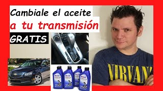 😎 Como cambiar el ACEITE de TRANSMISIÓN automática CHEVROLET Cruze 2010 2011 2012 2013 2014 2015 [upl. by Grindle]