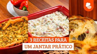 3 receitas para um jantar prático — Receitas TudoGostoso [upl. by Bonneau]