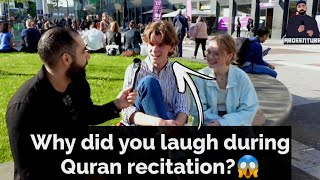 I recited QURAN for nonMuslims  I never expected these reactions😱 [upl. by Sadler]