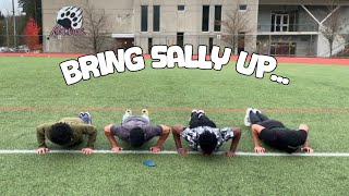 BRING SALLY UP CHALLENGE  Pushup Edition W Farris Hydo amp OG Spotter [upl. by Holladay]