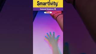 Can shadows be Colorful😳 Colored Shadows are Real 😲diyscience scienceexperiments shorts ytshorts [upl. by Reena651]