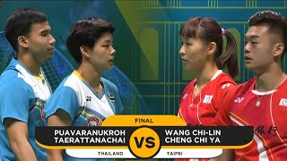 Dechapol PuavaranukrohSapsiree Taerattanachai vs Wang ChiLinCheng  Final Macau Open Badminton [upl. by Ahsimet]