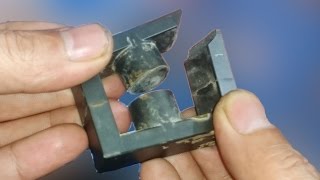 pulse transformer construction ferrite core how to open [upl. by Scrivens227]