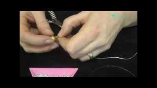 Bead Time Tutorial Crimp Chain And Monofilament [upl. by Andert]