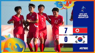 U17WAC  Group A  DPR Korea 7  0 Korea Republic [upl. by Penelopa970]