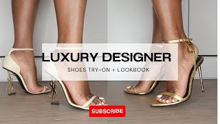 DESIGNER SHOE COLLECTION Tryon  Look book  Tom Ford Amina Muaddi Sophia Webster Jimmy Choo [upl. by Enelyw]