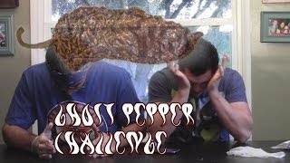 Ghost Pepper Challenge Bhut Jolokia  Epic Pain amp Hicups WFreakeating [upl. by Dine]