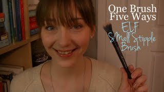 One brush Five ways  ELF Small Stipple Brush [upl. by Milewski712]