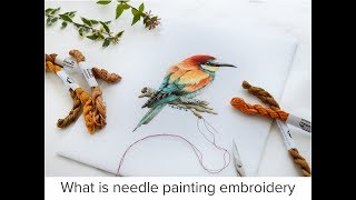 WHAT IS NEEDLE PAINTING EMBROIDERY  TRISHBEMBROIDERYCOM [upl. by Hock912]