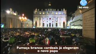 Fumaça branca Novo Papa é eleito  130313 [upl. by Nivre334]