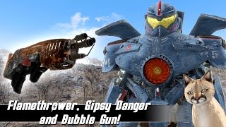 Fallout 4 Mods Week 32  Flamethrower Gipsy Danger and Bubble Gun [upl. by Mountford882]