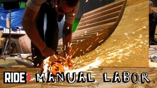 HowTo Build a Skatepark  Quarter Pipe Part 6 Cutting Coping  Manual Labor [upl. by Teak]