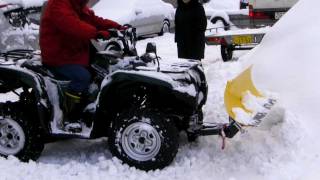 ATV MOOSE RM4 SNOW PLOW GRIZZLY スノープラウ 排土板 除雪機 バギー [upl. by Reltuc]