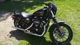 2015 HD Iron 883 Vance amp Hines Straight Shots Straight Pipes [upl. by Roter98]