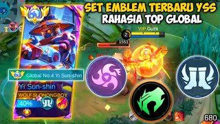 Bongkar Emblem Rahasia Top Global YSS Full Penjelasan Semua Emblem  Build YSS PatchUpdate Terbaru [upl. by Nila]