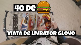 AM LIVRAT 40 SANDWICHURI🍔 LA LICEU  VIATA DE LIVRATOR GLOVO💛 [upl. by Llerrod]