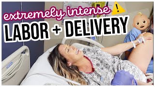 OFFICIAL BIRTH VLOG RAW  REAL LABOR  DELIVERY OF BABY NATURAL BIRTH BriannaK [upl. by Egdirdle138]