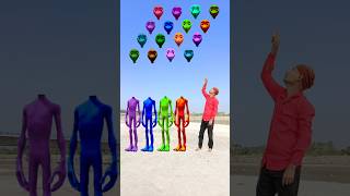 red green blue amp purple alien dancing and deepu sakha Correct headmatching gameMagical video funy [upl. by Ines]