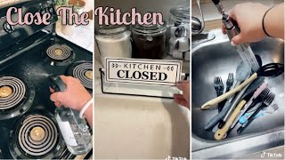 “Close The Kitchen” ASMR Evening Kitchen Cleaning TikTok Compilation [upl. by Reinald]